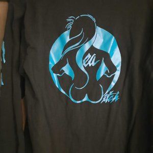 Sea witch curvy girl logo long sleeve tee shirt size M
